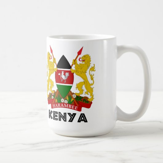 KENIA - Emblem/Flagge/Wappen/Symbol Kaffeetasse (Rechts)