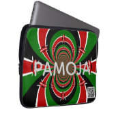 Kenia-Erbe: Pamoja Togethernes Electronics-Tasche Laptopschutzhülle (Vorne Rechts)