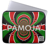 Kenia-Erbe: Pamoja Togethernes Electronics-Tasche Laptopschutzhülle (Vorderseite)