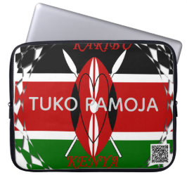 Kenia-Erbe Tuko Pamoja Tech Zusammenführen Laptopschutzhülle