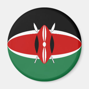 Kenia Fischaugen-Flagge-Magnet Magnet