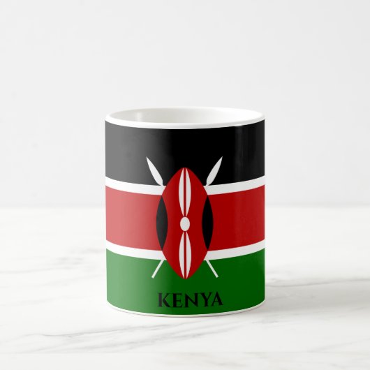 Kenia Flag, Afrika Kaffeetasse (Mittel)