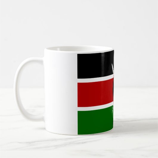 Kenia Flag, Afrika Kaffeetasse (Links)