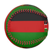 Kenia Flag and Coat of Arms Patriotic Baseball (Vorderseite Links)