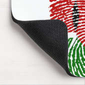 Kenia Flag Fingerprint Land Prioridentität Mousepad (Ecke)