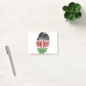 Kenia Flag Fingerprint Land Prioridentität Post-it Klebezettel (Büro)