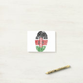 Kenia Flag Fingerprint Land Prioridentität Post-it Klebezettel (Auf Schreibtisch)