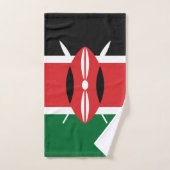 Kenia-Flagge Badhandtuch Set (Handtuch)