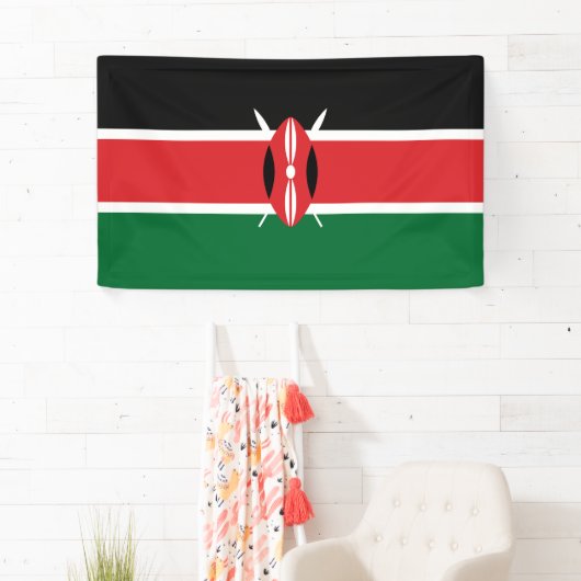 Kenia-Flagge Banner (Insitu)