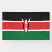 Kenia-Flagge Banner (Horizontal)