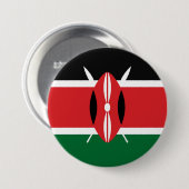 Kenia-Flagge Button (Vorne & Hinten)