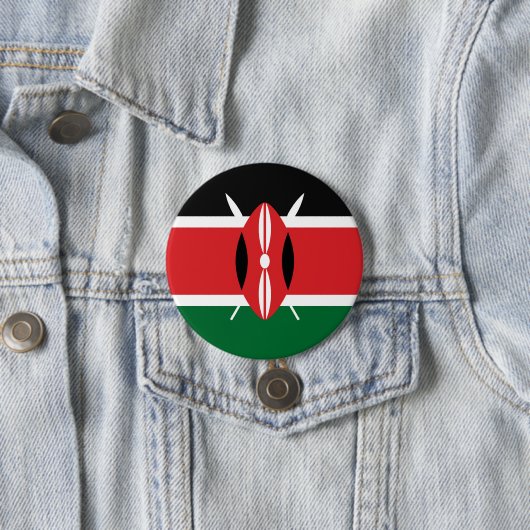 Kenia-Flagge Button (Beispiel)