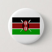 Kenia-Flagge Button (Vorderseite)