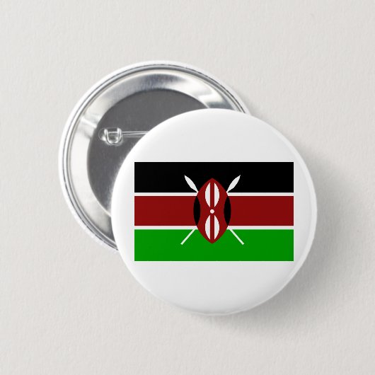 Kenia-Flagge Button (Vorne & Hinten)