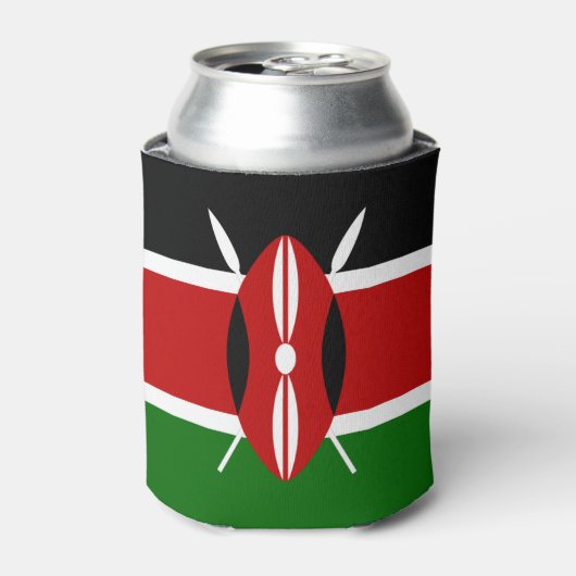 Kenia-Flagge Dosenkühler (Kanne Vorderseite)
