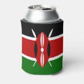 Kenia-Flagge Dosenkühler (Kanne Rückseite)