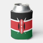 Kenia-Flagge Dosenkühler (Kanne Vorderseite)