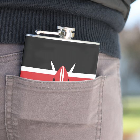 Kenia-Flagge Flachmann (Beispiel)