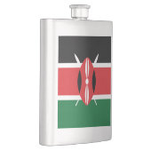 Kenia-Flagge Flachmann (Rechts)