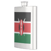 Kenia-Flagge Flachmann (Links)