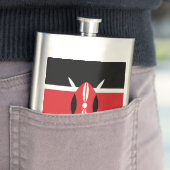 Kenia-Flagge Flachmann (Beispiel)