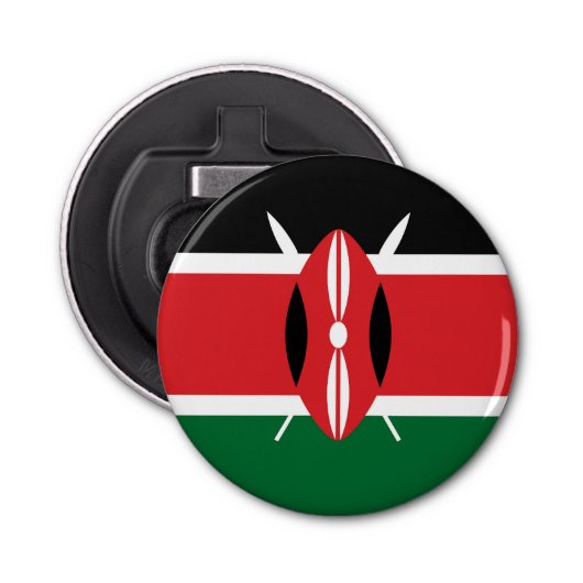 Kenia-Flagge Flaschenöffner (Vorderseite)