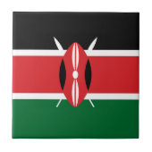 Kenia-Flagge Fliese (Vorderseite)