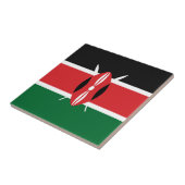 Kenia-Flagge Fliese (Seite)