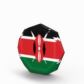 Kenia-Flagge Fotoblock (Rechts)