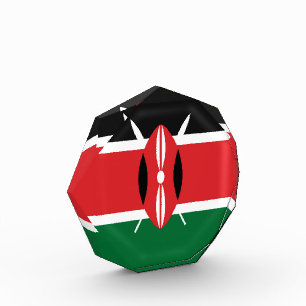 Kenia-Flagge Fotoblock