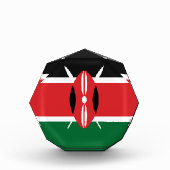 Kenia-Flagge Fotoblock (Vorderseite)