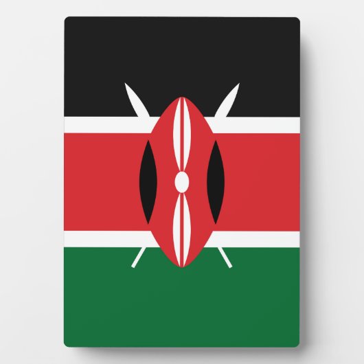 Kenia-Flagge Fotoplatte (Vorderseite)