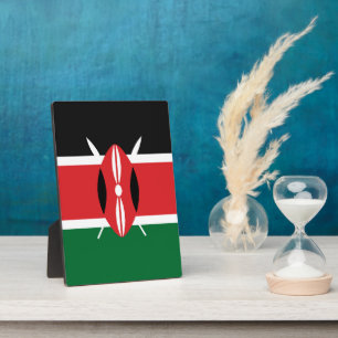 Kenia-Flagge Fotoplatte