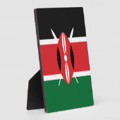 Kenia-Flagge Fotoplatte (Seite)