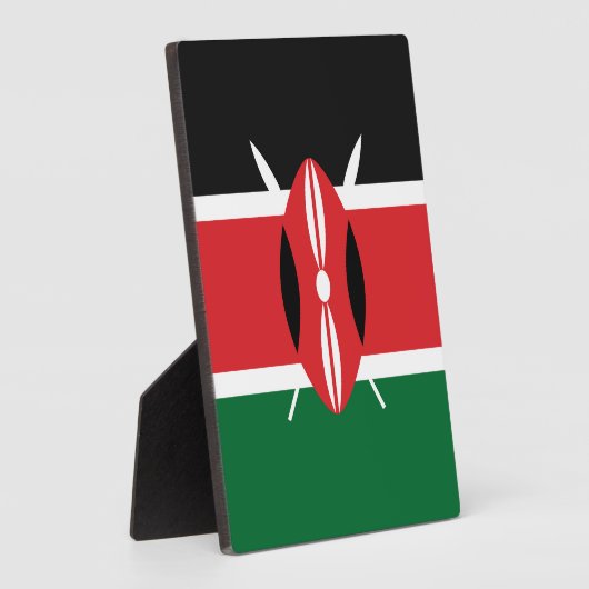 Kenia-Flagge Fotoplatte (Seite)
