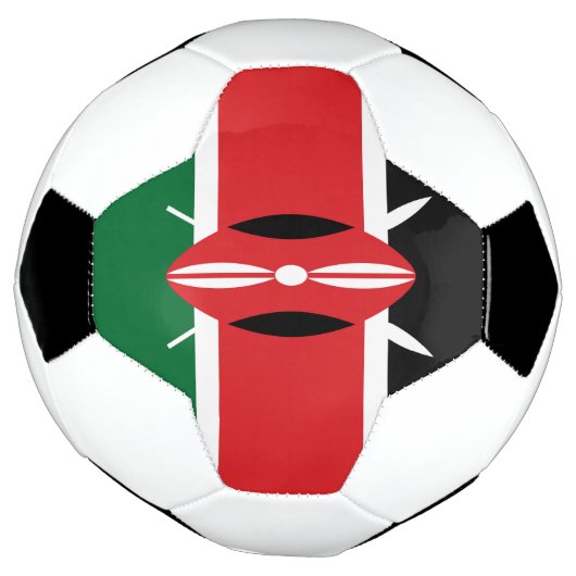 Kenia-Flagge Fußball (Gedreht)