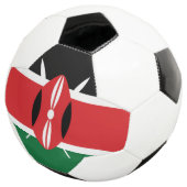 Kenia-Flagge Fußball (Dreiviertel)
