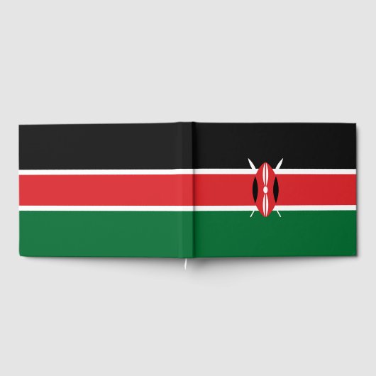 Kenia-Flagge Gästebuch (Voll)