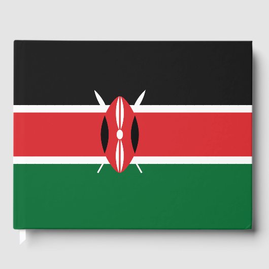 Kenia-Flagge Gästebuch (Vorderseite)