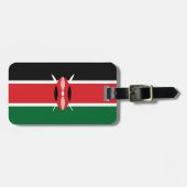 Kenia-Flagge Gepäckanhänger (Vorderseite horizontal)
