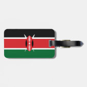 Kenia-Flagge Gepäckanhänger (Rückseite horizontal)