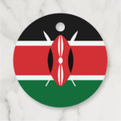 Kenia-Flagge Geschenkanhänger (Rückseite)