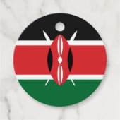 Kenia-Flagge Geschenkanhänger (Vorderseite)