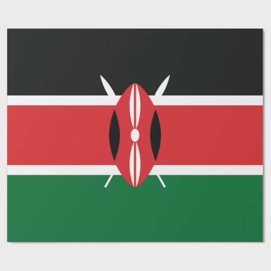 Kenia-Flagge Geschenkpapier (Flach)