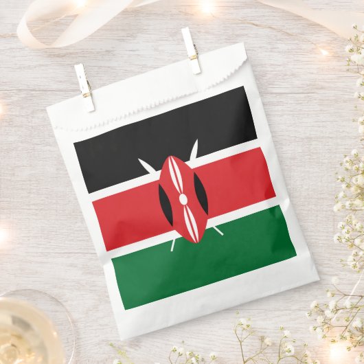 Kenia-Flagge Geschenktütchen (Ausgeschnitten)