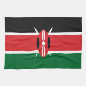 Kenia-Flagge Geschirrtuch (Horizontal)