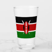 Kenia-Flagge  Glas (Vorderseite)