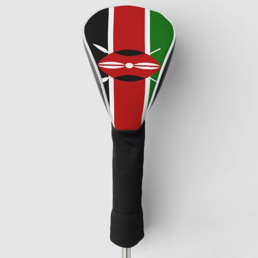 Kenia-Flagge Golf Headcover (Vorderseite)