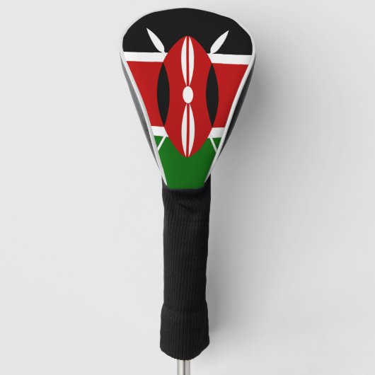 Kenia-Flagge Golf Headcover (Vorderseite)
