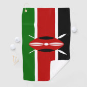 Kenia-Flagge  Golfhandtuch (Insitu)